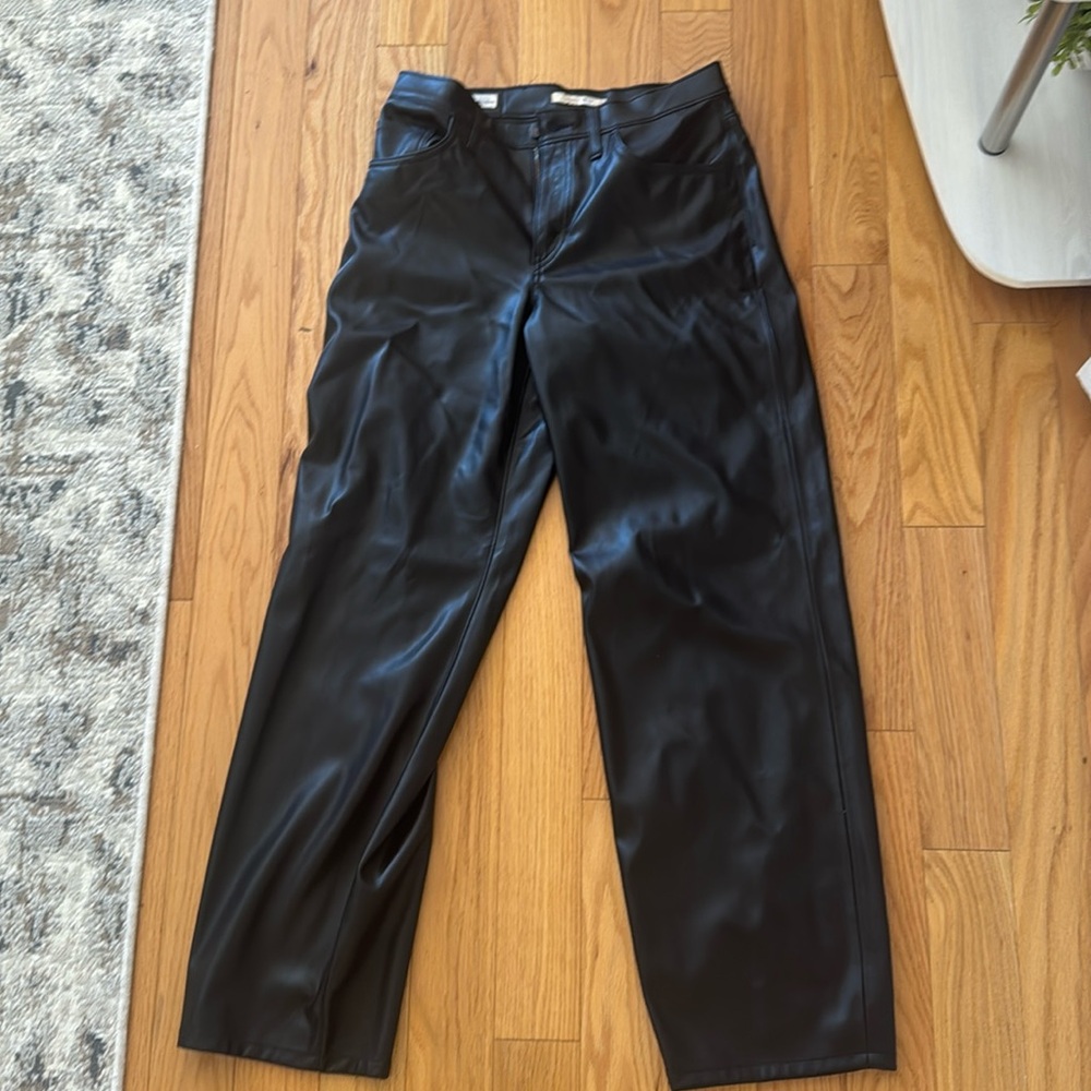 Levi’s Baggy Dad Leather Pants